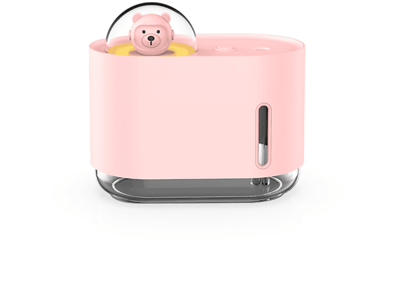 UWOT Luftbefeuchter Pink Air Mist Humidifier Desktop Mini Space Bear Nightlight Luftbefeuchter Rosa (2 Watt, Raumgröße: 10 m²)
