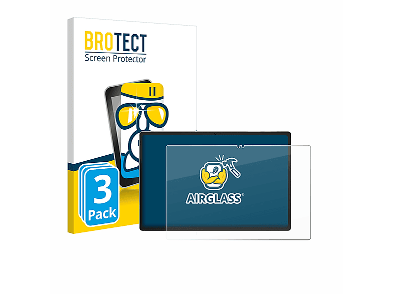 BROTECT 3x Airglass klare Schutzfolie(für Jumper EZpad M11 Pro) | Tabletschutzfolien