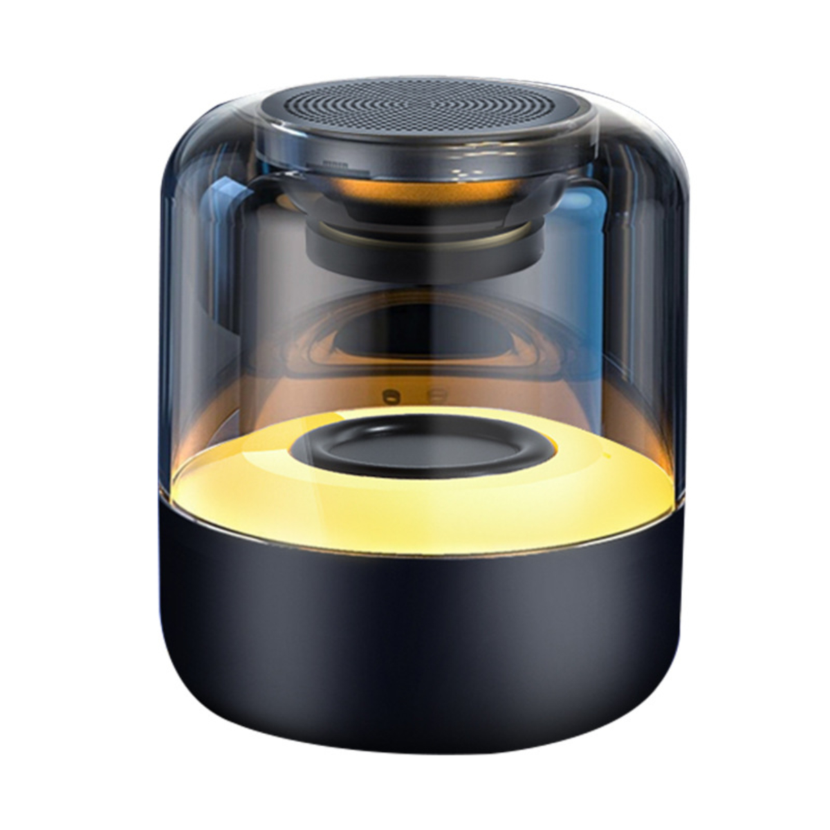 Siebenfarbige Schwarz BYTELIKE Beleuchtung Bluetooth-Lautsprecher, Subwoofer, Bluetooth-Lautsprecher, Stereo-Soundeffekt,
