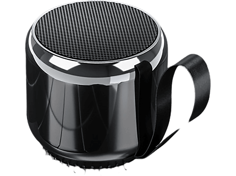 BYTELIKE Kleiner Bluetooth-Lautsprecher aus Galvanik-Metall, Stereo-Sound, TWS-Verbindung Bluetooth-Lautsprecher, Grau