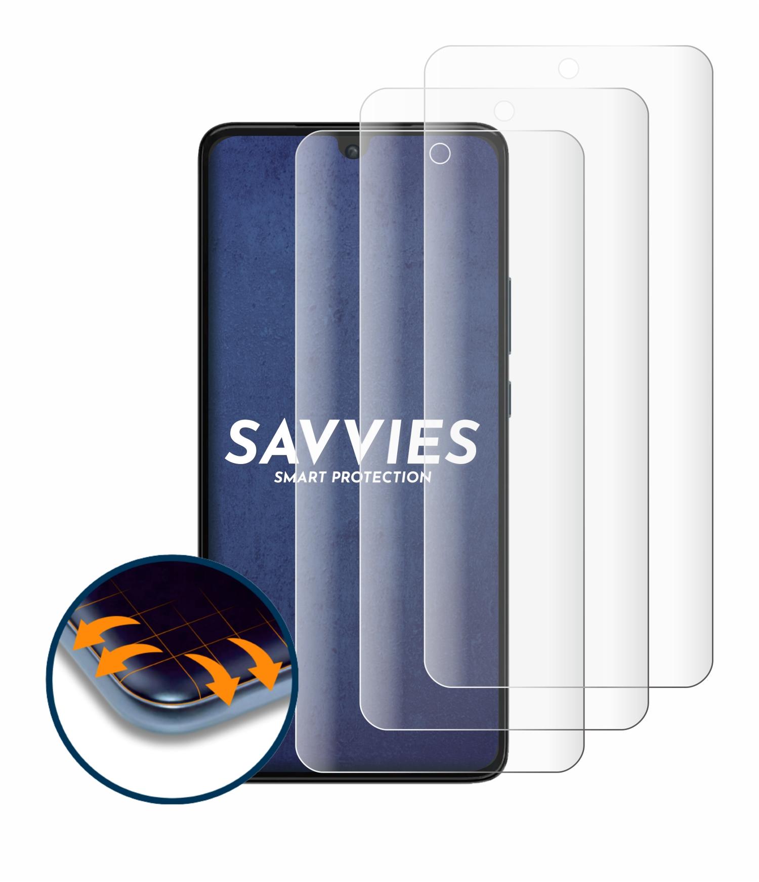 Moto SAVVIES Curved Flex 4x G84) Schutzfolie(für Full-Cover 3D Motorola
