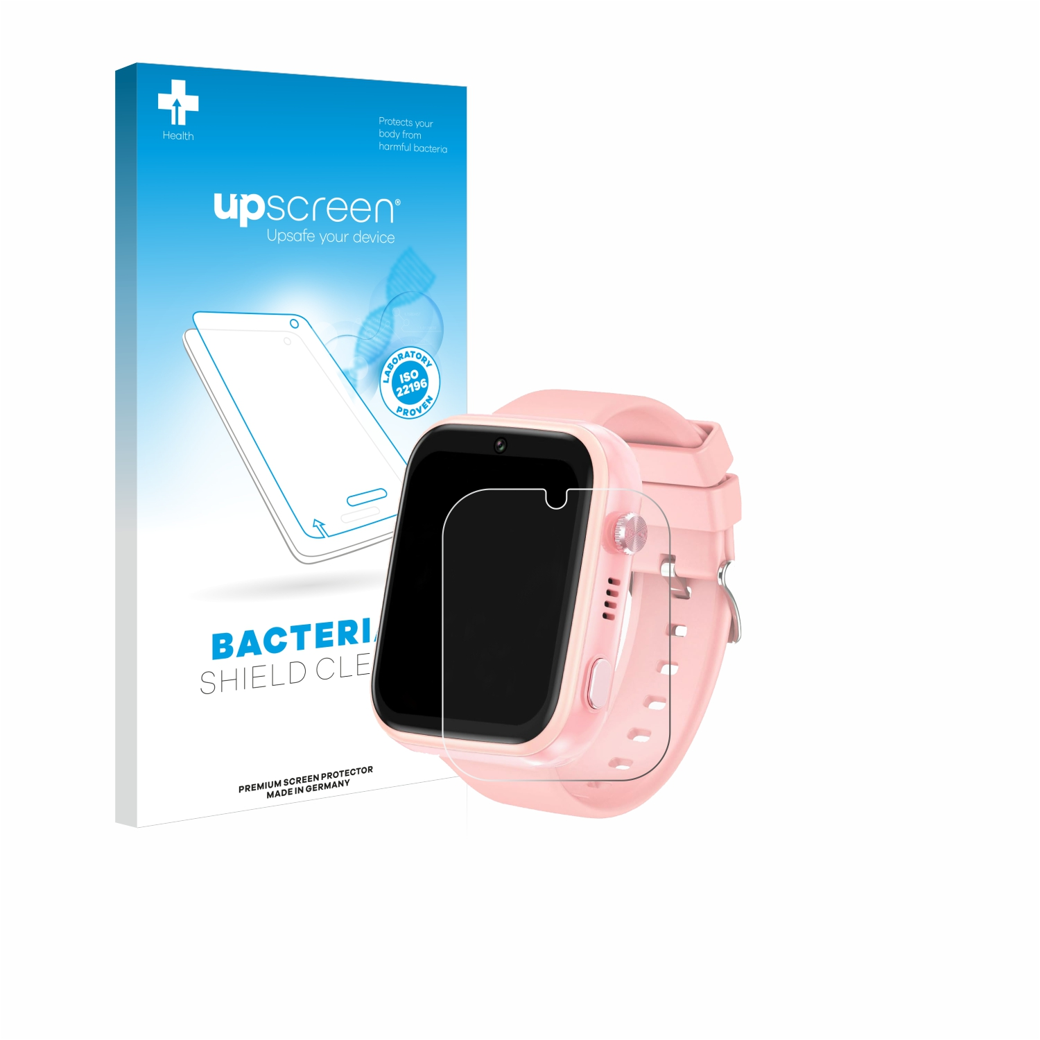 UPSCREEN Schutzfolie(für jianyana Kids Smartwatch) antibakteriell 4G klare