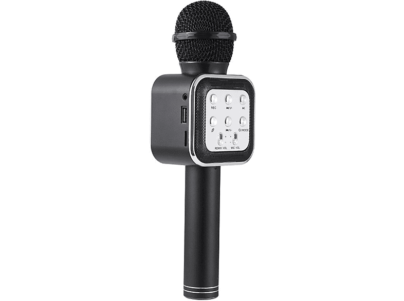 BYTELIKE Kabelloses Bluetooth-Mikrofon, Schwingspulen-Tonabnehmer, Magische Stimmveränderung Mikrofone Schwarz | PC-Mikrofone