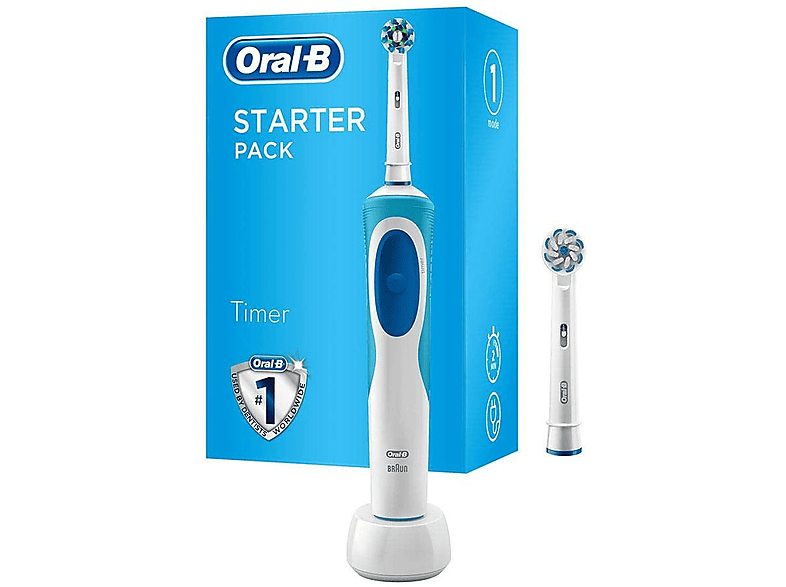 BRAUN Oral-B Vitality CROSSACTION SENSITIV STARTER Elektrische Zahnbürste  Weiß | MediaMarkt