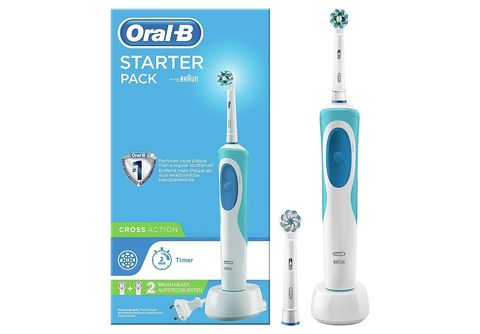 BRAUN Oral-B Vitality CROSSACTION SENSITIV STARTER Elektrische Zahnbürste  Weiß | MediaMarkt