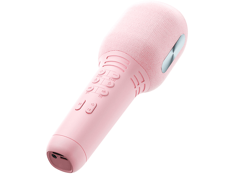 BYTELIKE Kabelloses Bluetooth-Mikrofon, 10 Arten von Klangumschaltung, Einem Mikrofone Rosa Singen Spielen und in