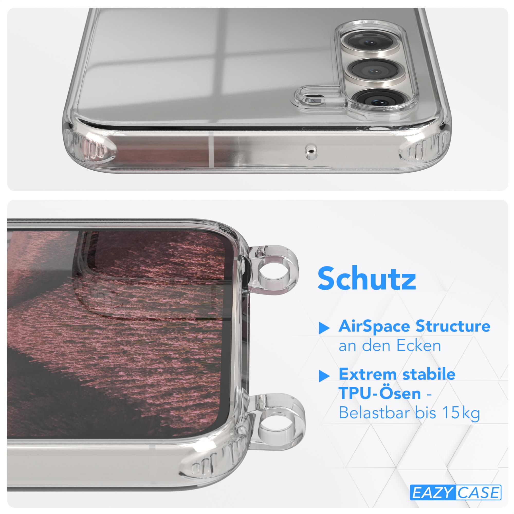 Umhängetasche, Altrosa Samsung, Galaxy CASE Plus, Uni S23 EAZY Umhängeband, Clear Cover mit