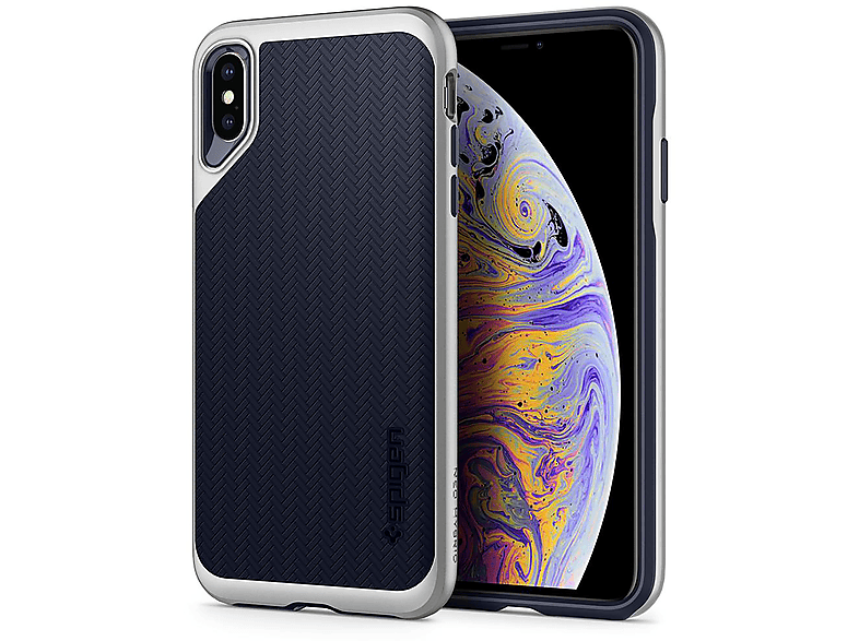 SPIGEN Neo Hybrid, Backcover, APPLE, IPHONE XS MAX, SILVER