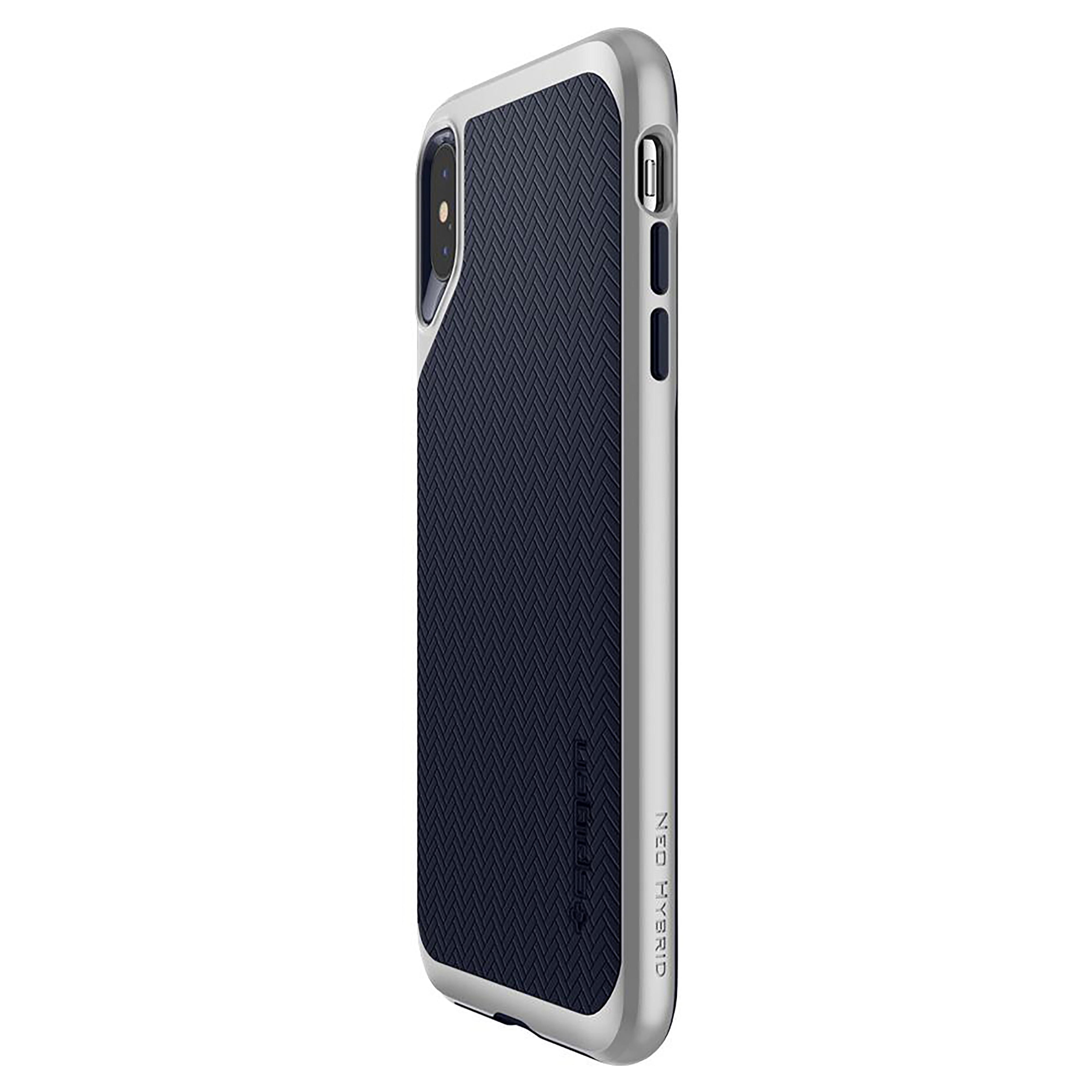 SPIGEN Neo Hybrid, Backcover, IPHONE APPLE, MAX, SILVER XS