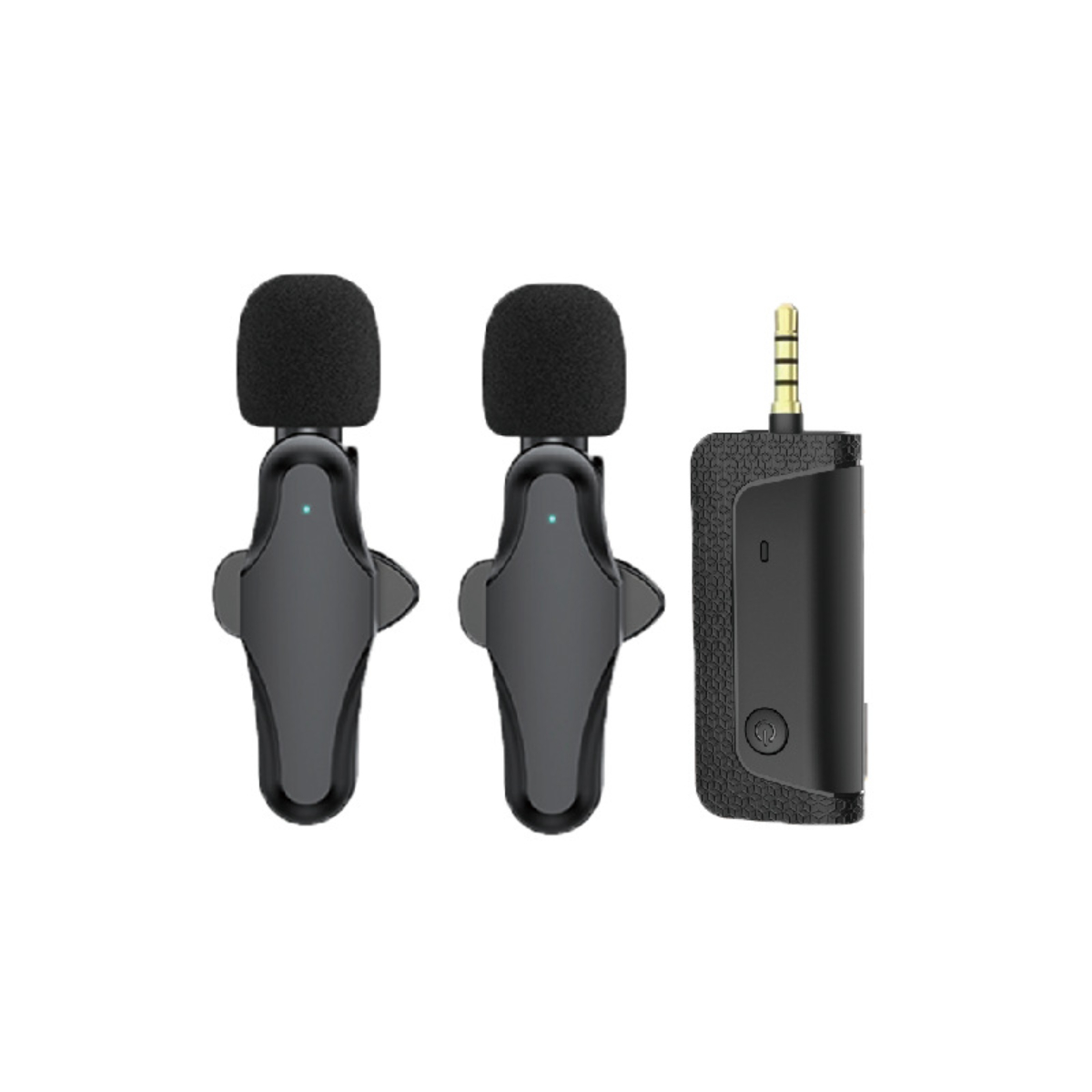 Mikrofone BYTELIKE und Schwarz Empfang verlustfreiem mit Rauschunterdrückung Lavalier-Mikrofon Drahtloses