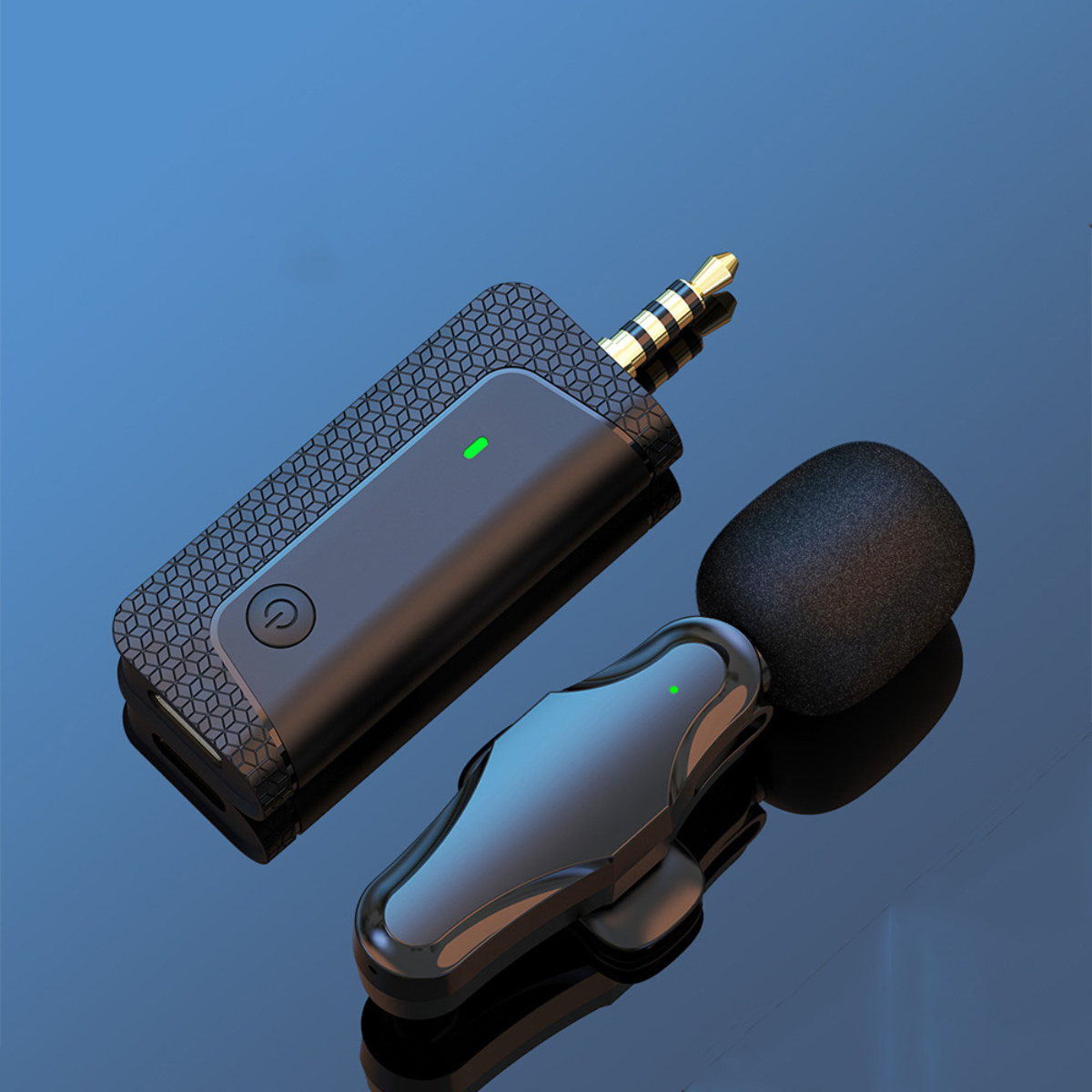 BYTELIKE Drahtloses Lavalier-Mikrofon mit Schwarz verlustfreiem Empfang und Mikrofone Rauschunterdrückung