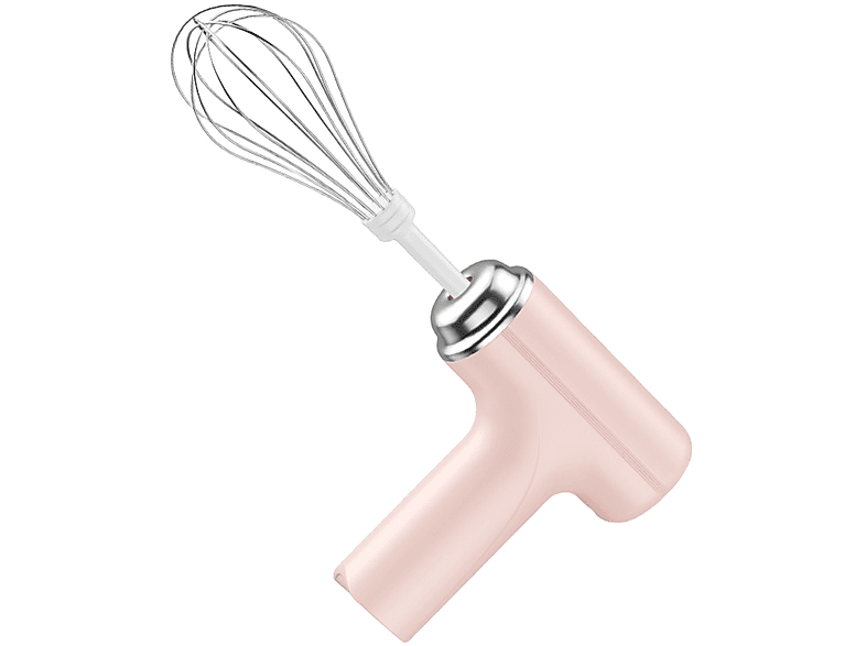FEI Akku-Handmixer – leistungsstark und leicht zu reinigen Rührgerät Rosa (13 Watt)
