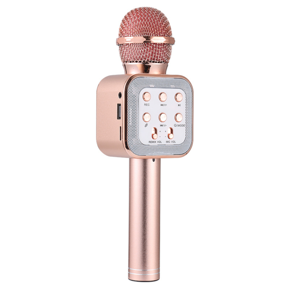 BYTELIKE Kabelloses Bluetooth-Mikrofon, Magische Mikrofone Gold Stimmveränderung Schwingspulen-Tonabnehmer