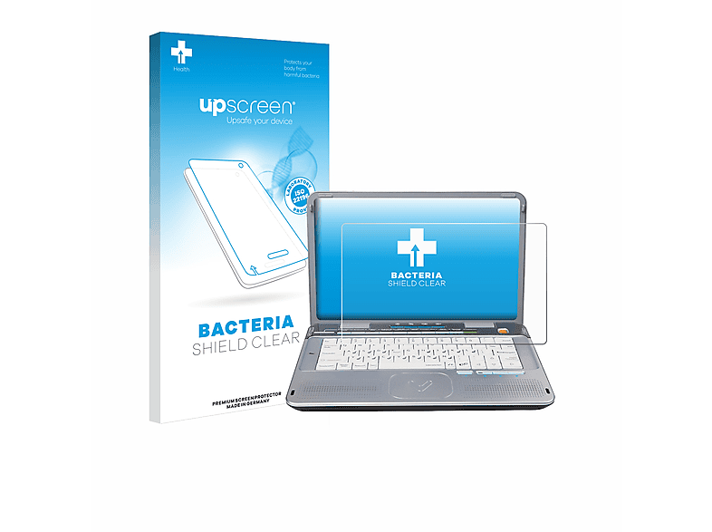 UPSCREEN antibakteriell klare Schutzfolie(für Vtech Power XL Laptop E/R)