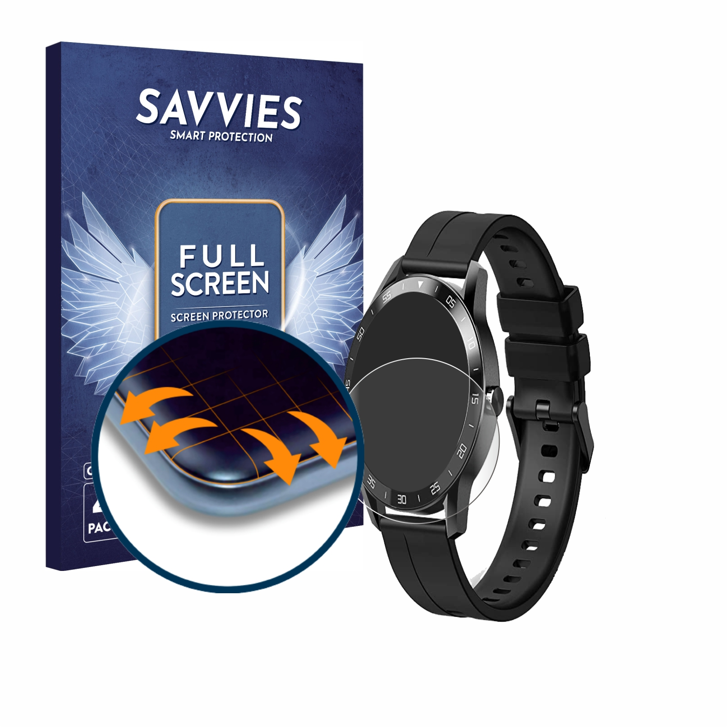 Iowodo SAVVIES Curved 3D Flex Full-Cover 4x Schutzfolie(für DX1-B)