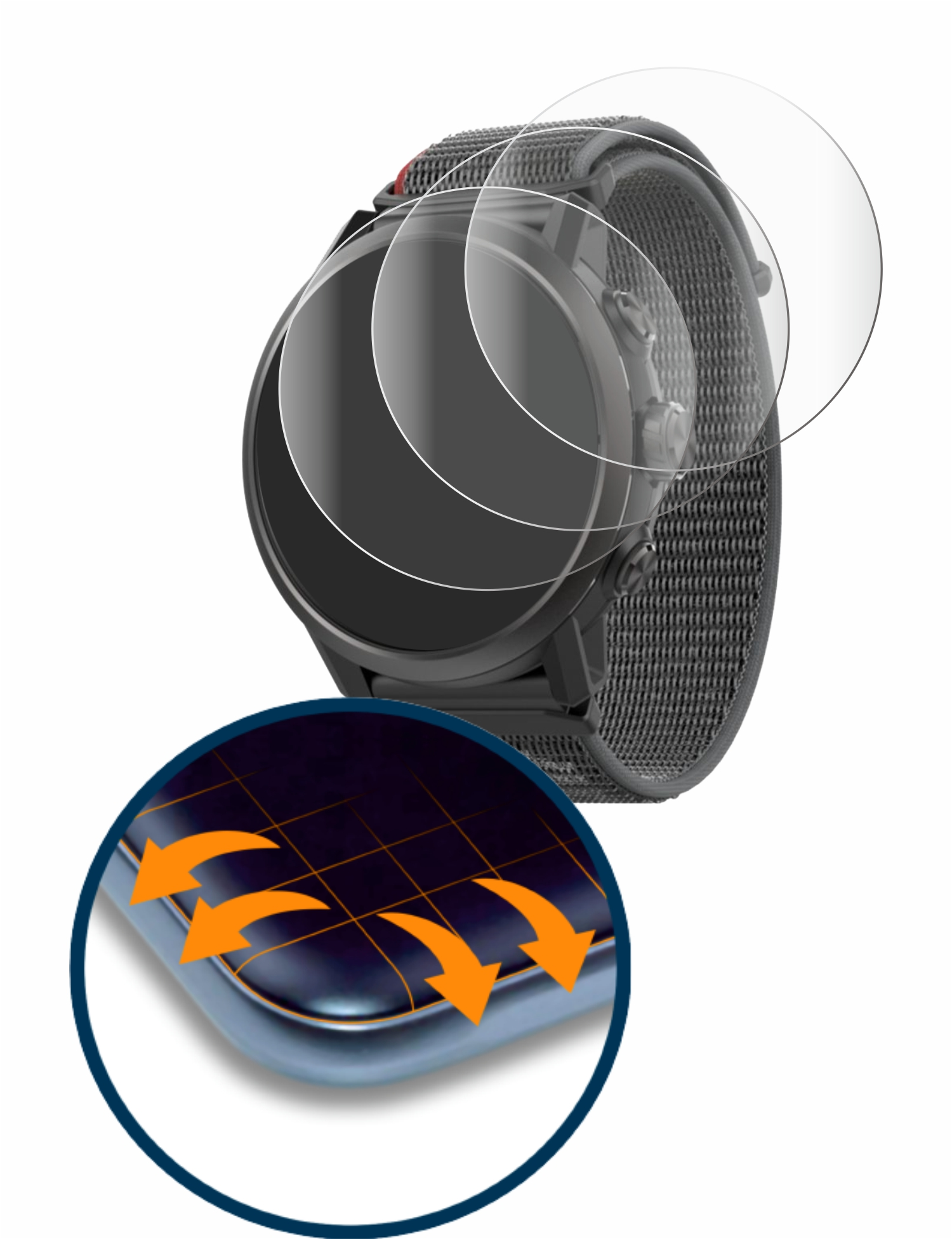 SAVVIES 4x 2) Flex Apex Curved Coros Schutzfolie(für 3D Full-Cover