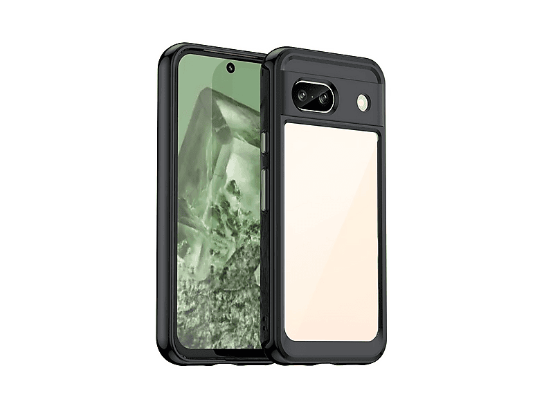 CARLOCA Hülle Für Google Pixel 8A – Lustige Katze Mit Sonnenblumen, Stoßfest & Kratzfest, TPU & Polycarbonat