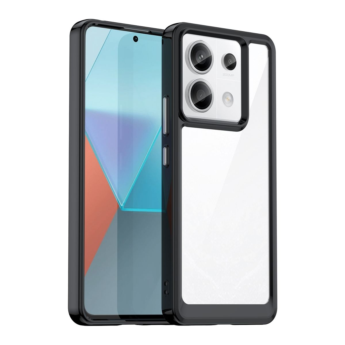 / Hülle, 13 Redmi Acryl Schwarz Backcover, Xiaomi, Pro Note WIGENTO Design TPU Plus,