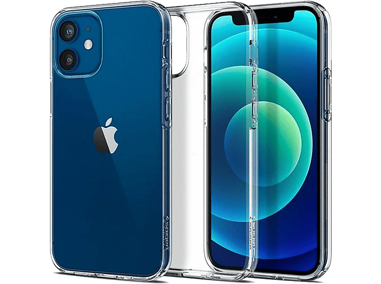 SPIGEN Silikon 12 Transparent Schutzhülle Case Cover, Apple, Mini, Backcover, iPhone Transparent