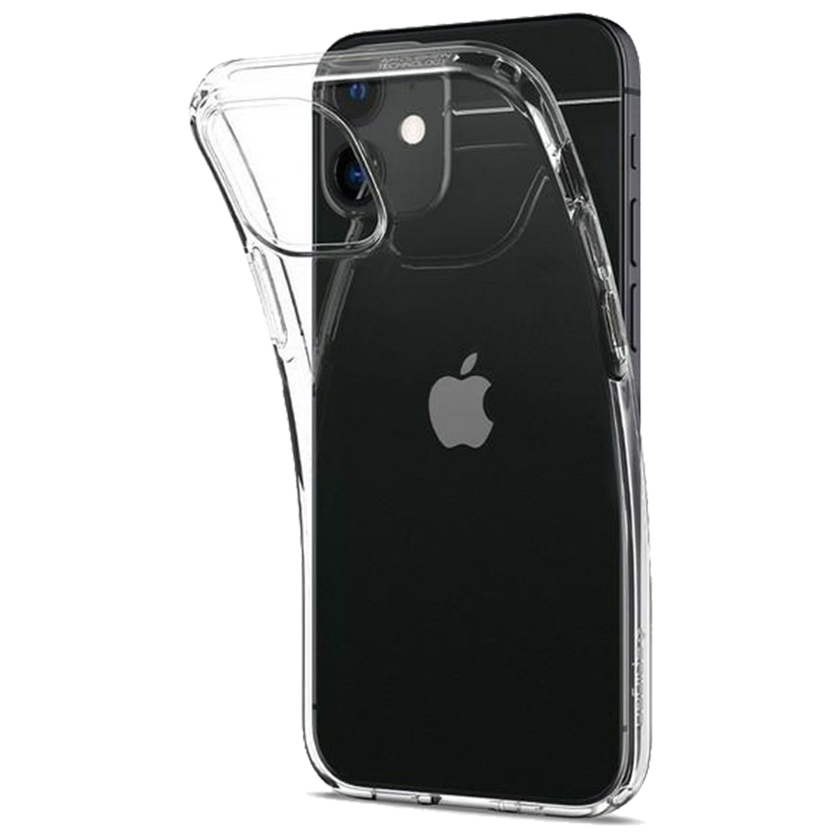 12 Apple, Transparent Case Silikon Cover, Backcover, Transparent Mini, SPIGEN iPhone Schutzhülle