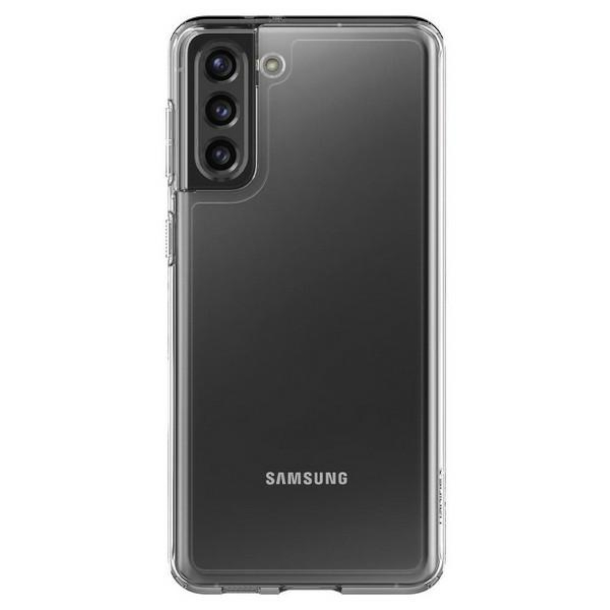 Design Backcover, SPIGEN Plus, Case Samsung, S21 Transparent Hybrid Ultra Galaxy Hülle,