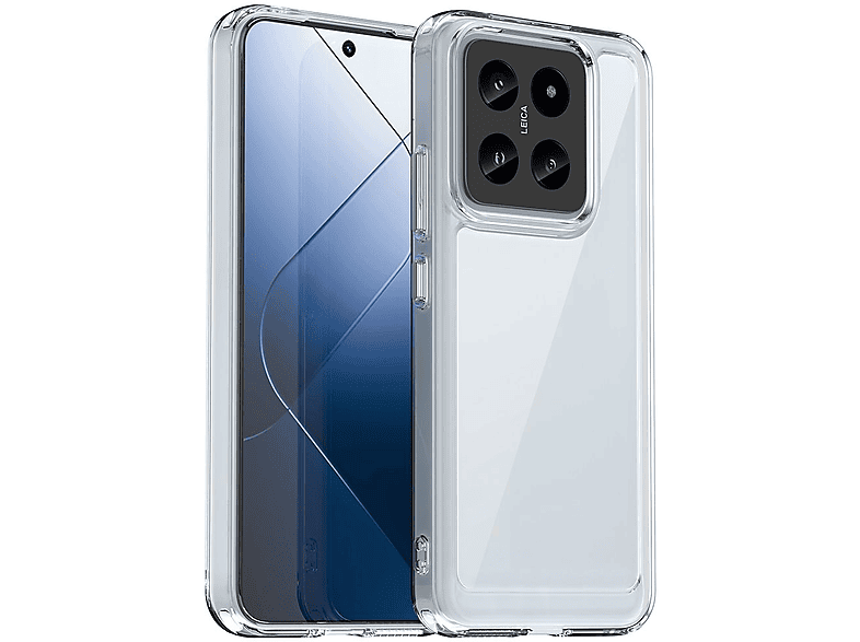 WIGENTO Design TPU / Acryl Hülle, Backcover, Xiaomi, 14, Transparent