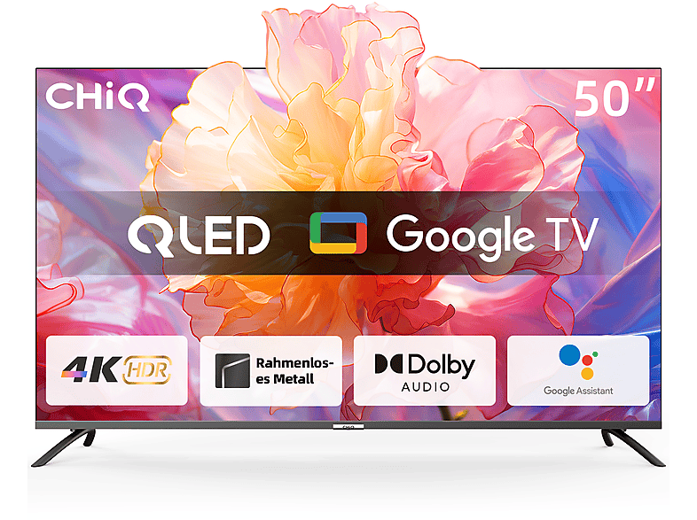 CHIQ CHiQ U50QM8G QLED (Flat, 50 Zoll / 127 cm, QLED 4K, SMART TV