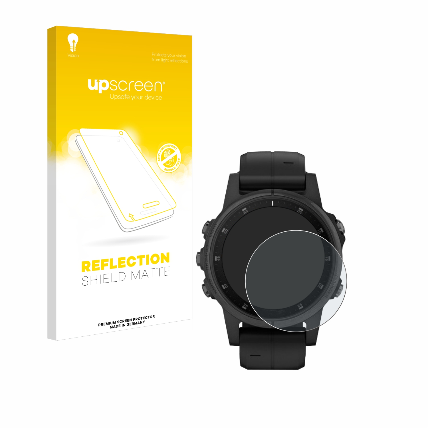 UPSCREEN entspiegelt matte Schutzfolie(für Garmin mm)) 5S Plus (42 Fenix