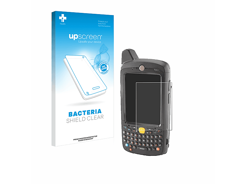UPSCREEN antibakteriell Schutzfolie(für MC65) Motorola klare