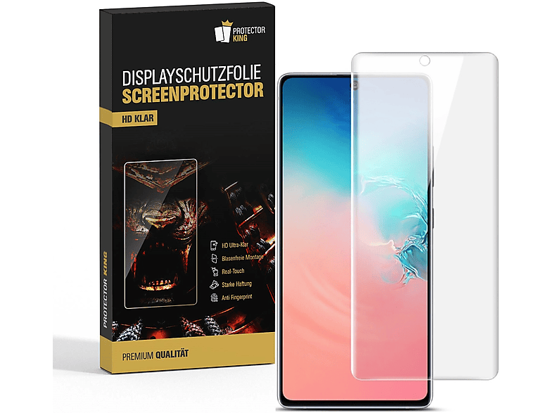 PROTECTORKING 2x FULL COVER Premium 3D KLAR Displayschutzfolie(für Samsung Galaxy S10 Lite) | Displayschutzfolien & Gläser