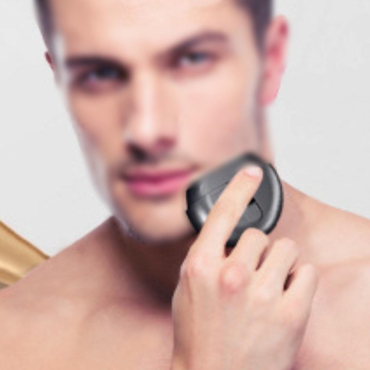 Doppelring Bartschneider und Rasierer-Männer: Wasserdicht, Elektrischer Kompakt UWOT mit Tragbar, Gebogene Klingen
