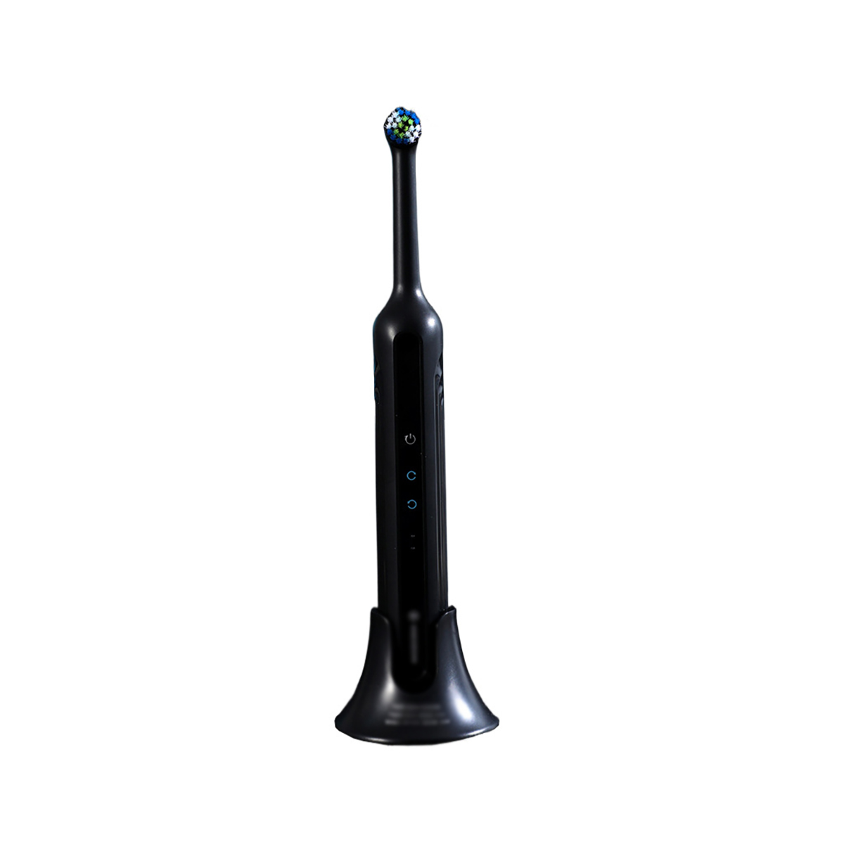 Elektrische Drehkopf, in Elektrische LACAMAX Wasserdicht Richtungen, und 360° Leise Zahnbürste, Schwarz Reinigung mehrere Zahnbürste