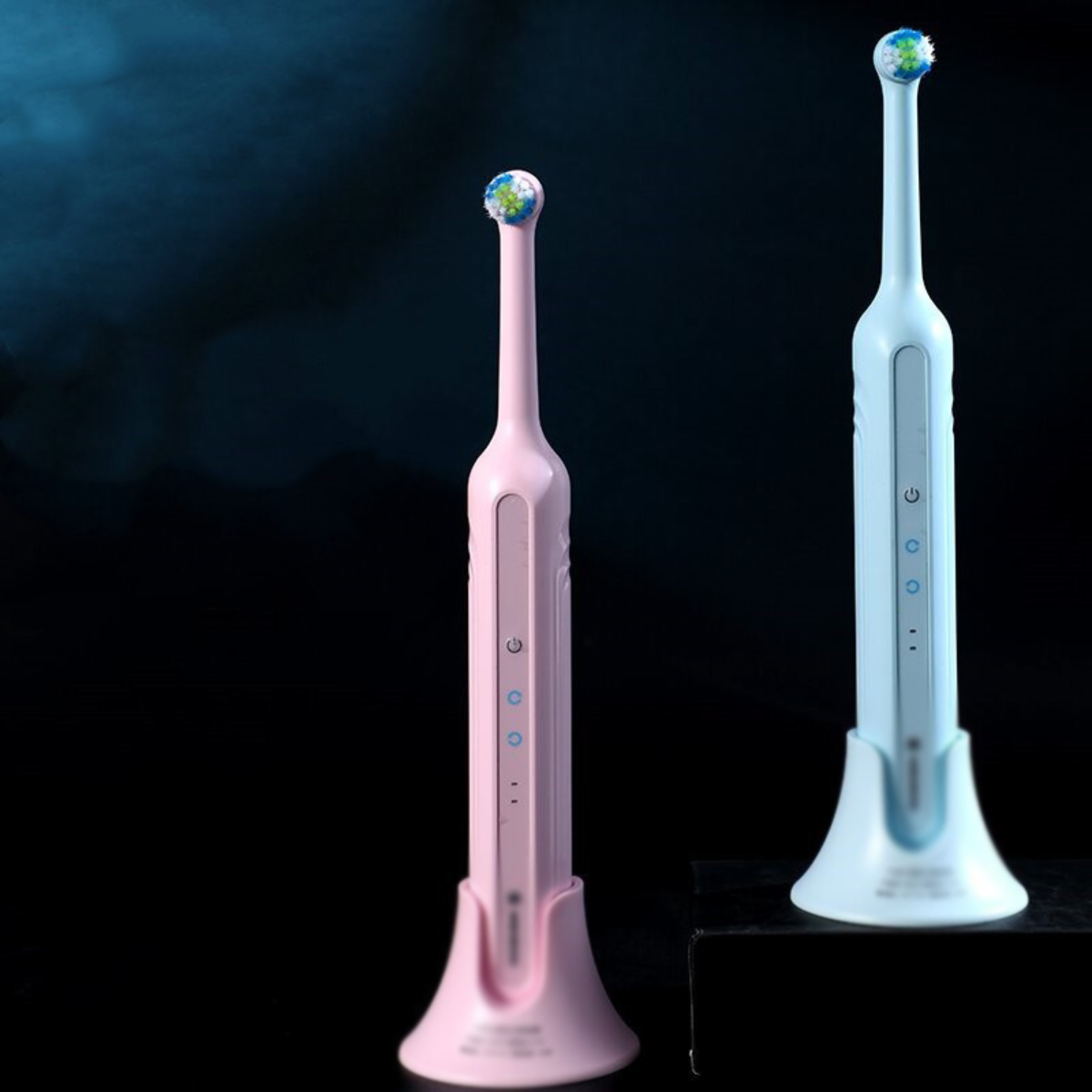 Zahnbürste, mehrere 360° in Drehkopf, Elektrische Richtungen, Wasserdicht Schwarz LACAMAX und Reinigung Elektrische Zahnbürste Leise