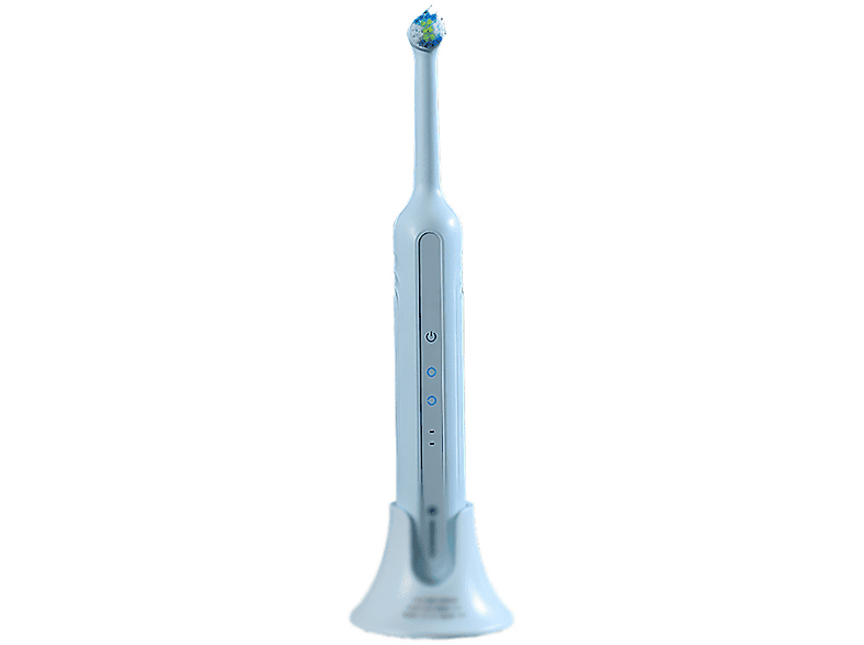 LACAMAX Elektrische Zahnbürste, 360° Drehkopf, Reinigung in mehrere Richtungen, Wasserdicht und Leise Elektrische Zahnbürste Blau