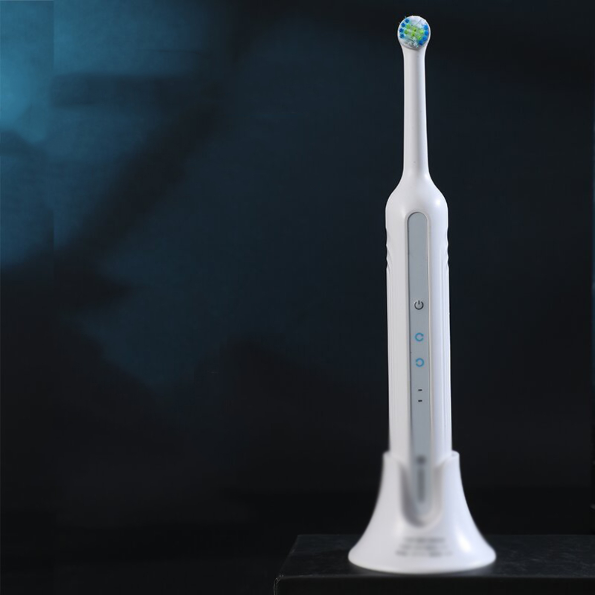 LACAMAX 360° Elektrische Leise Zahnbürste und Wasserdicht Richtungen, Weiß Elektrische Drehkopf, Zahnbürste, mehrere Reinigung in