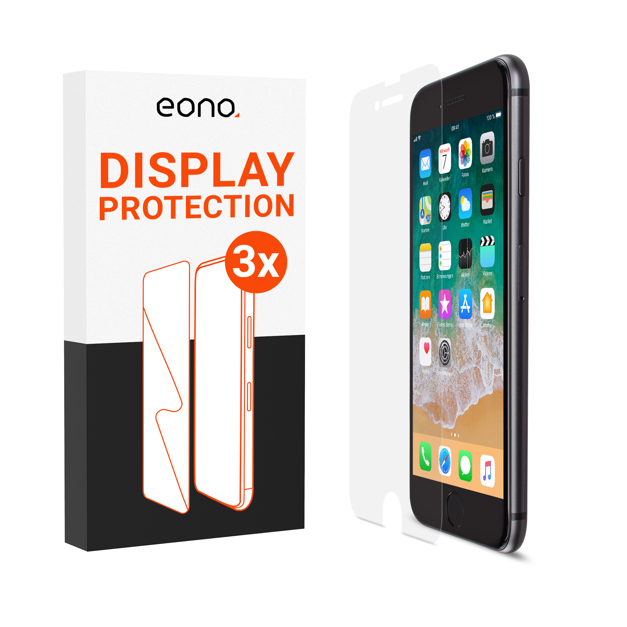 Displayschutz(für ARTWIZZ 8 Eono Schutzglas Plus) iPhone 7 6s Plus, Apple Plus, 6 Plus,