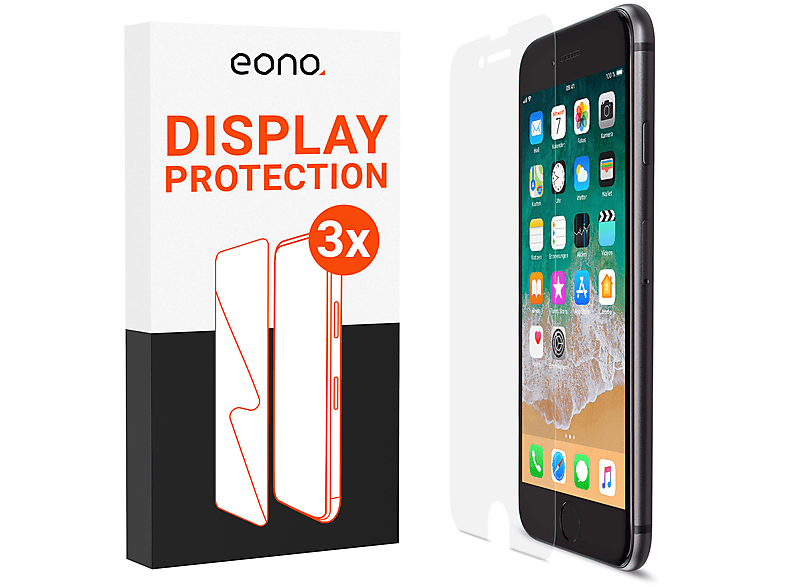 ARTWIZZ Eono Schutzglas Displayschutz(für Apple iPhone 8 Plus, 7 Plus, 6s Plus, 6 Plus)