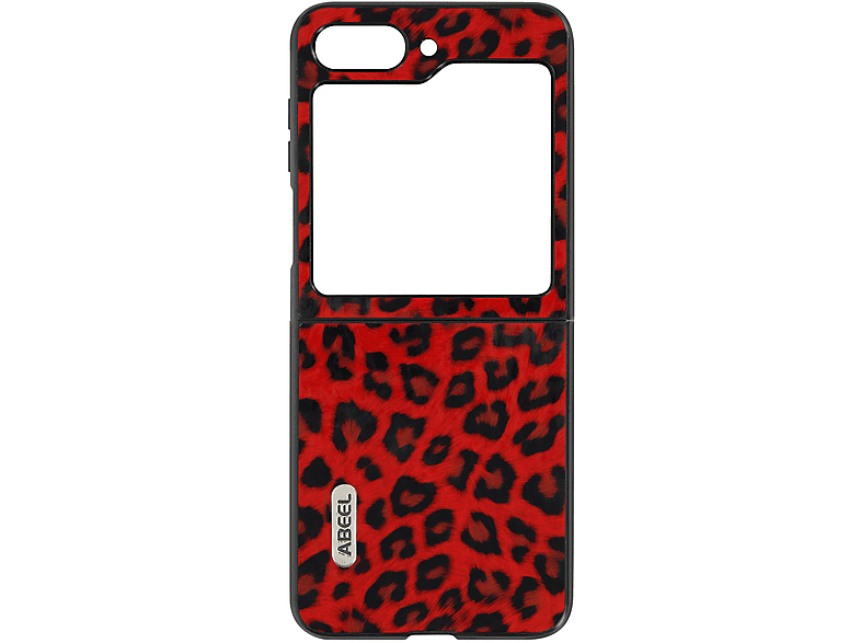 Rot Handycover Leopard ABEEL Z Backcover, Series, 5, Galaxy Samsung, Flip