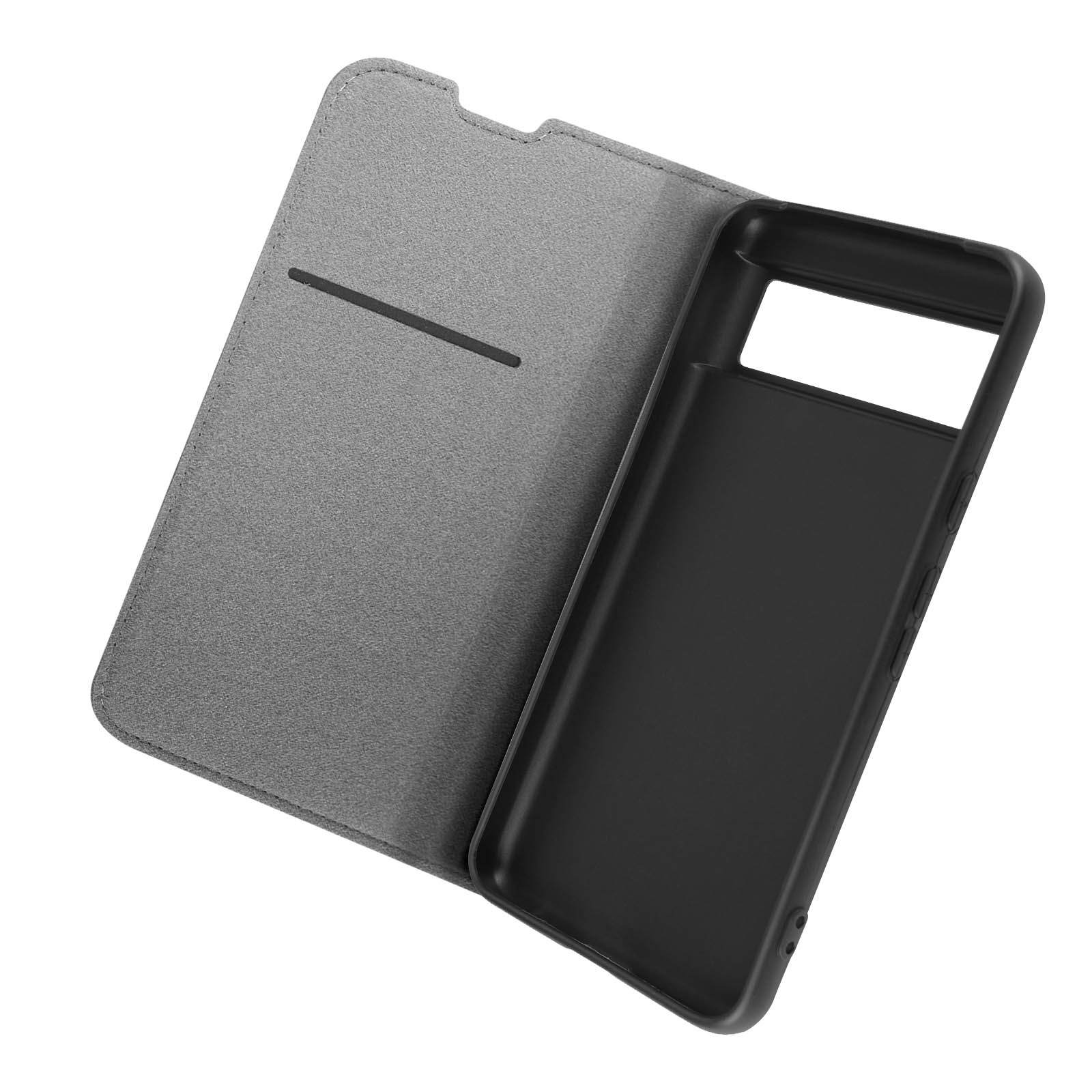 BIGBEN FOLIOPIXEL8P Wallet Case Bookcover, Schwarz Pixel Series, Pro, Google, 8