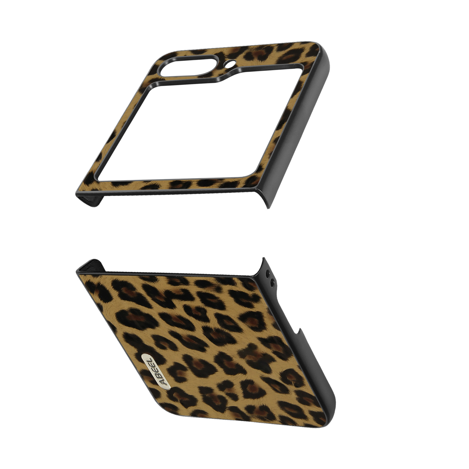 Hellbraun Handycover Z 5, ABEEL Galaxy Backcover, Leopard Series, Flip Samsung,