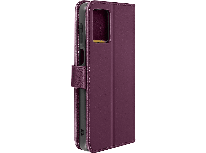AVIZAR Binfen Color Case Series, Bookcover, Motorola, Moto G54, Dunkelviolett