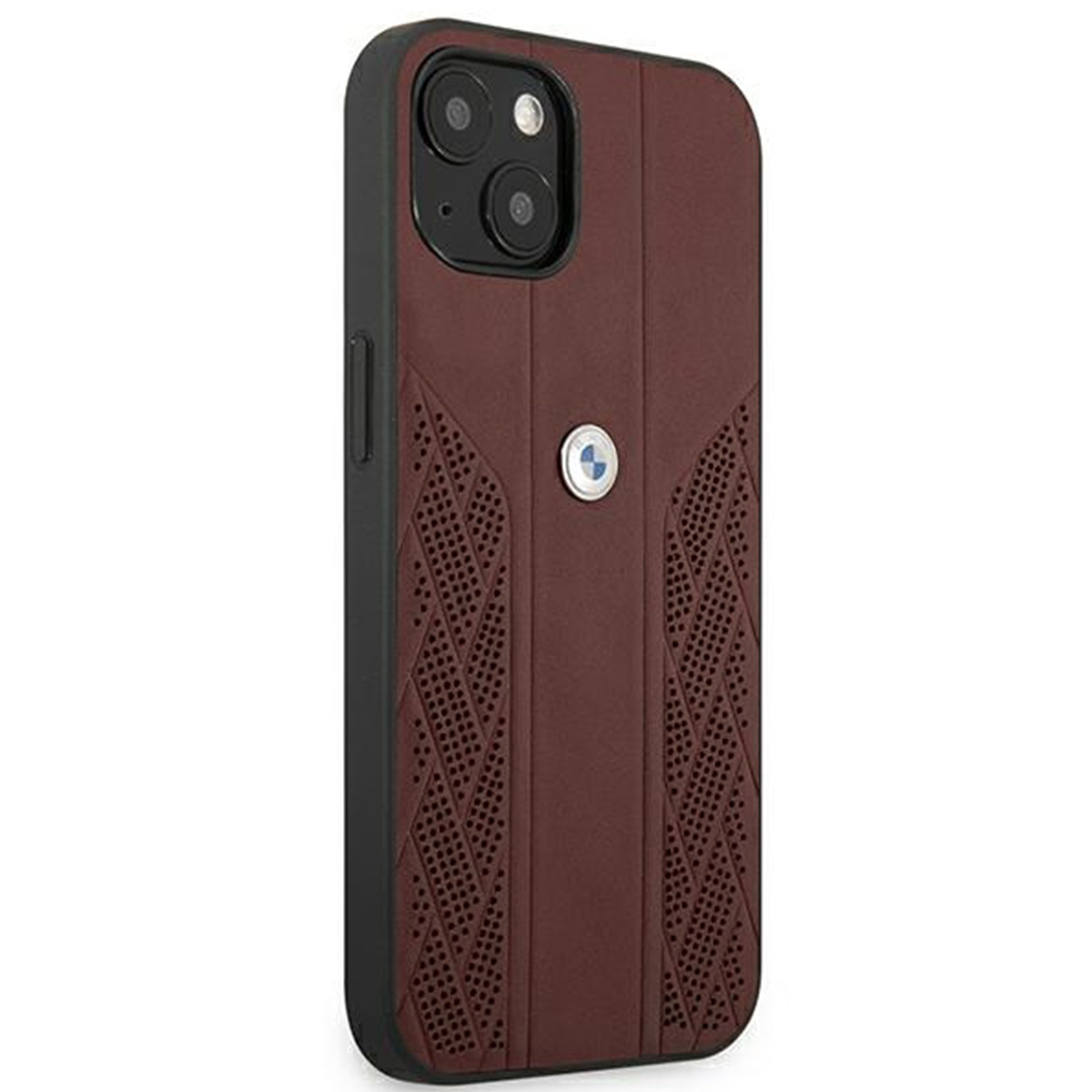BMW Curve Perforate Design Case, 13 Backcover, Mini, iPhone Apple, Rot