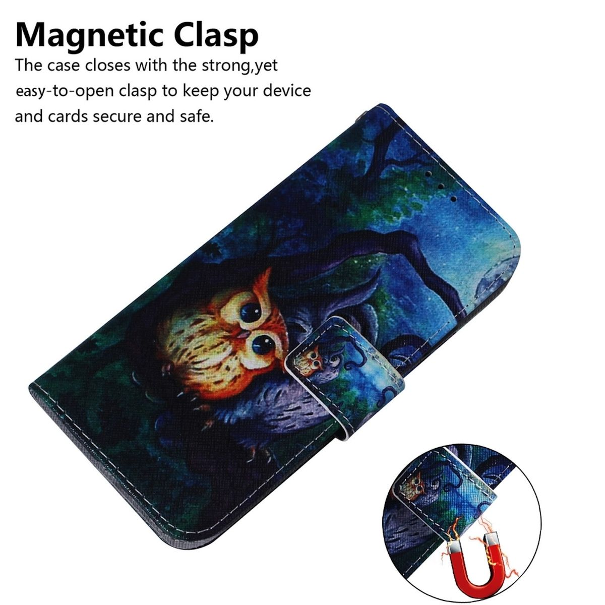 Fach, Druck Wallet Geld Blau Tasche Kreditkarten Book G54, WIGENTO & Motiv / Muster Moto mit Motorola, Bookcover,