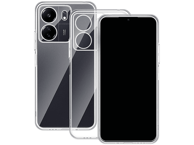 13C, Transparent Redmi Silikon Hülle robust, dünn WIGENTO Xiaomi, Backcover, TPU