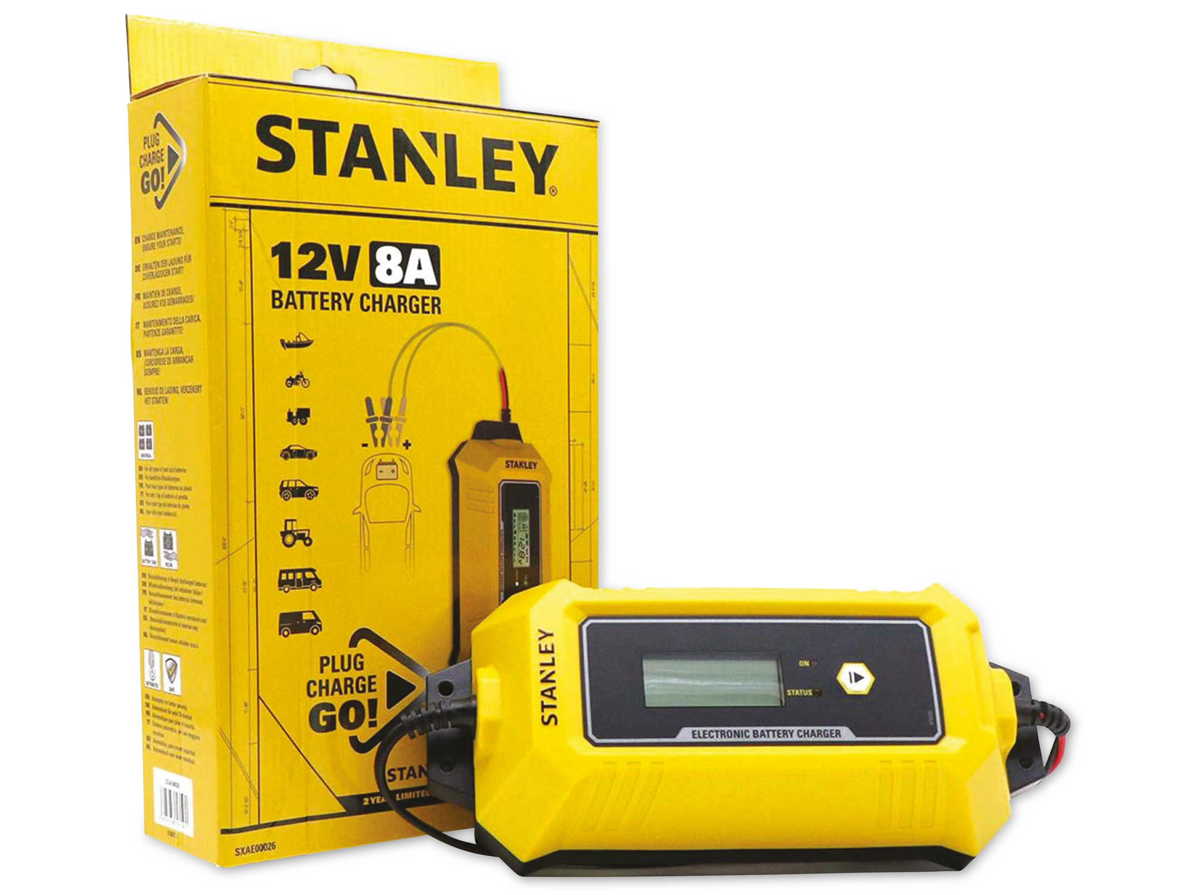 STANLEY SXA26 12V 250A Dijital Akü Bakım Cihazı ve Akü Şarj Cihazı