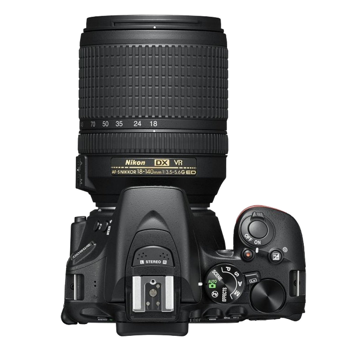 18–140 5600 NIKON VR ED mm + G LCD D AF-S Black, 3,5–5,6 Spiegelreflexkamera NIKKOR