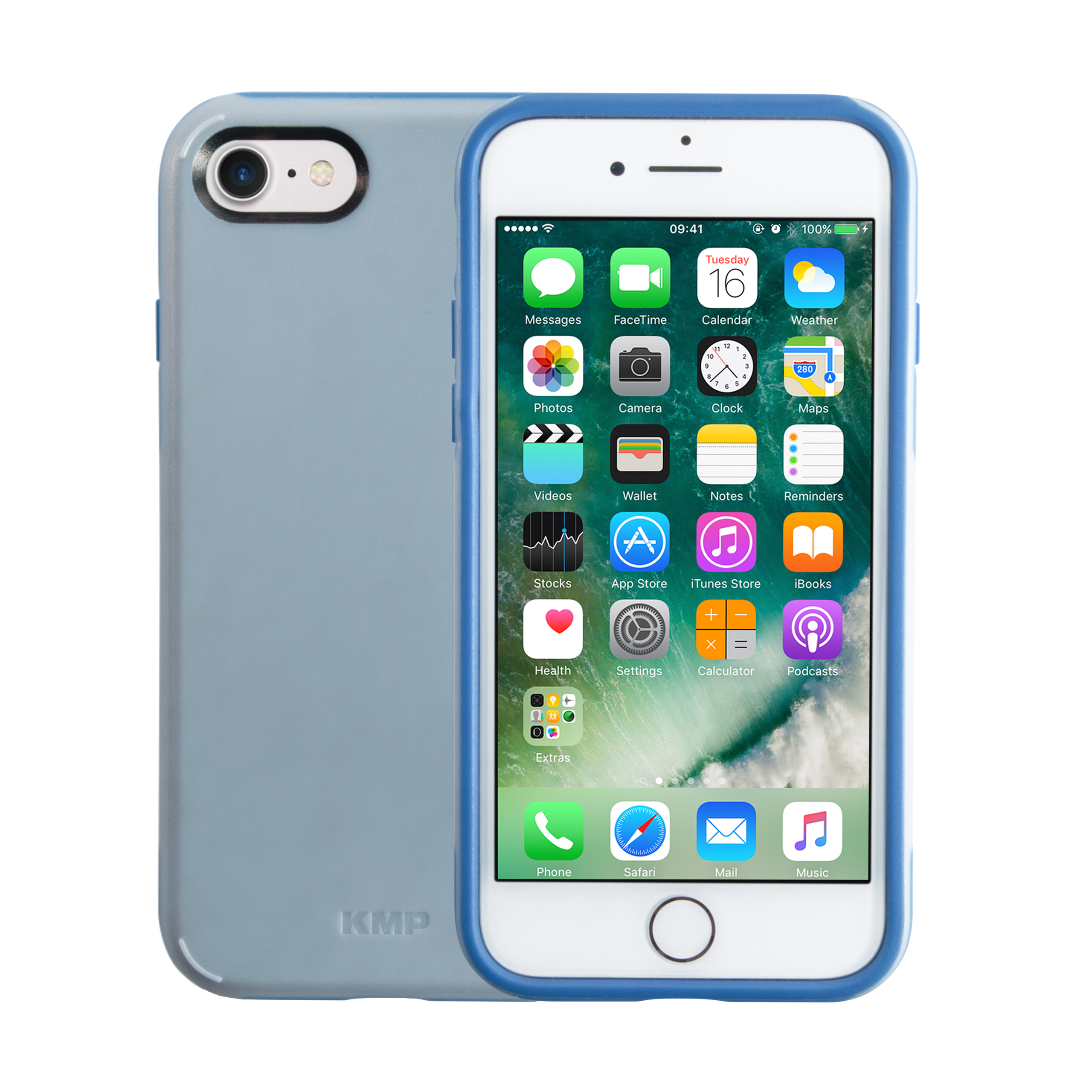8, KMP SE2 Apple, Sporty 8, blue SE3, 7, IPhone Blue (2020), Schutzhülle Backcover, sky Sky, 7, (2022), 6, für SE3 iPhone SE2, 6,