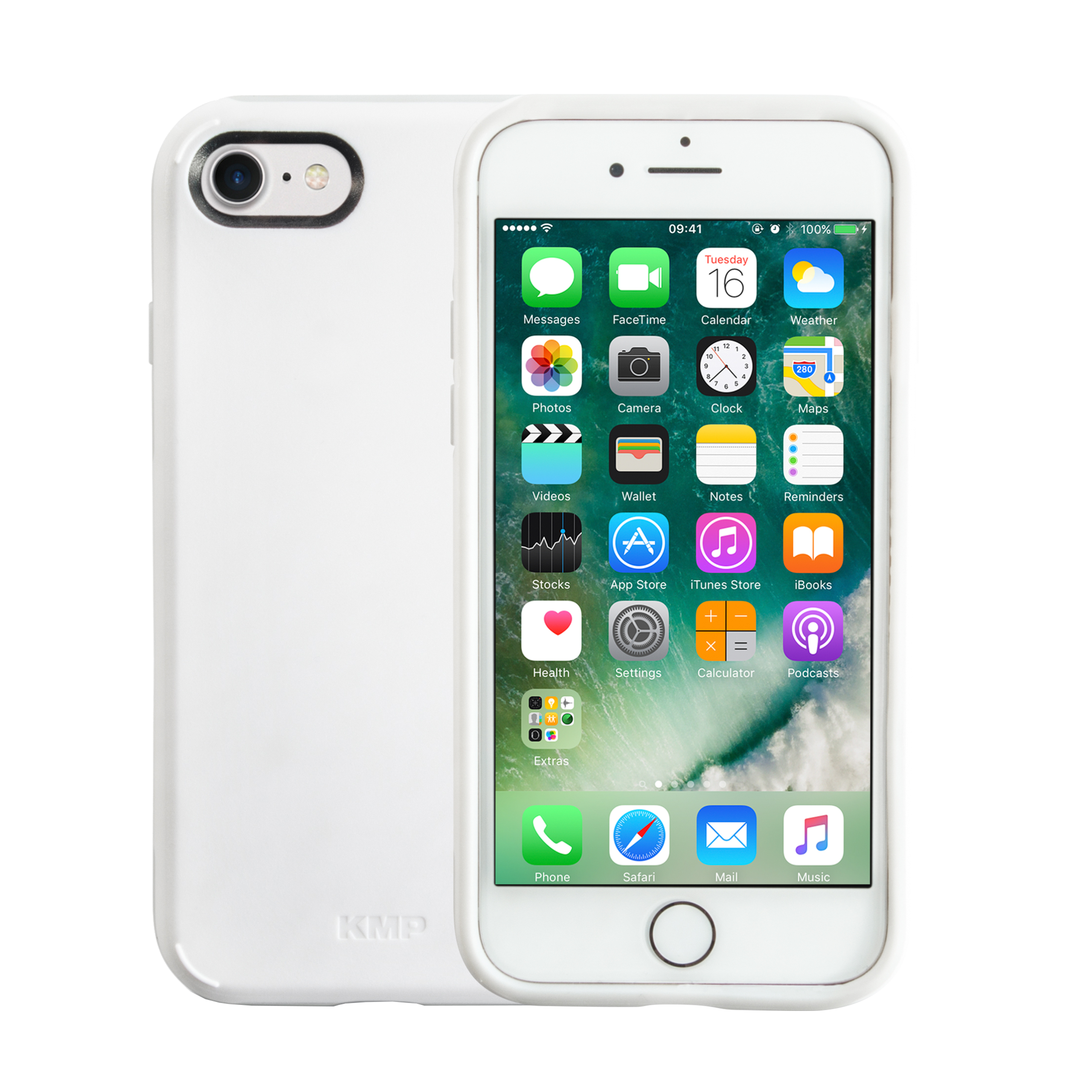 iPhone white Sporty White, Apple, 8, IPhone Coconut 6, für SE3, 7, 7, (2022), coconut Schutzhülle (2020), SE2, 8, SE3 KMP SE2 6, Backcover,