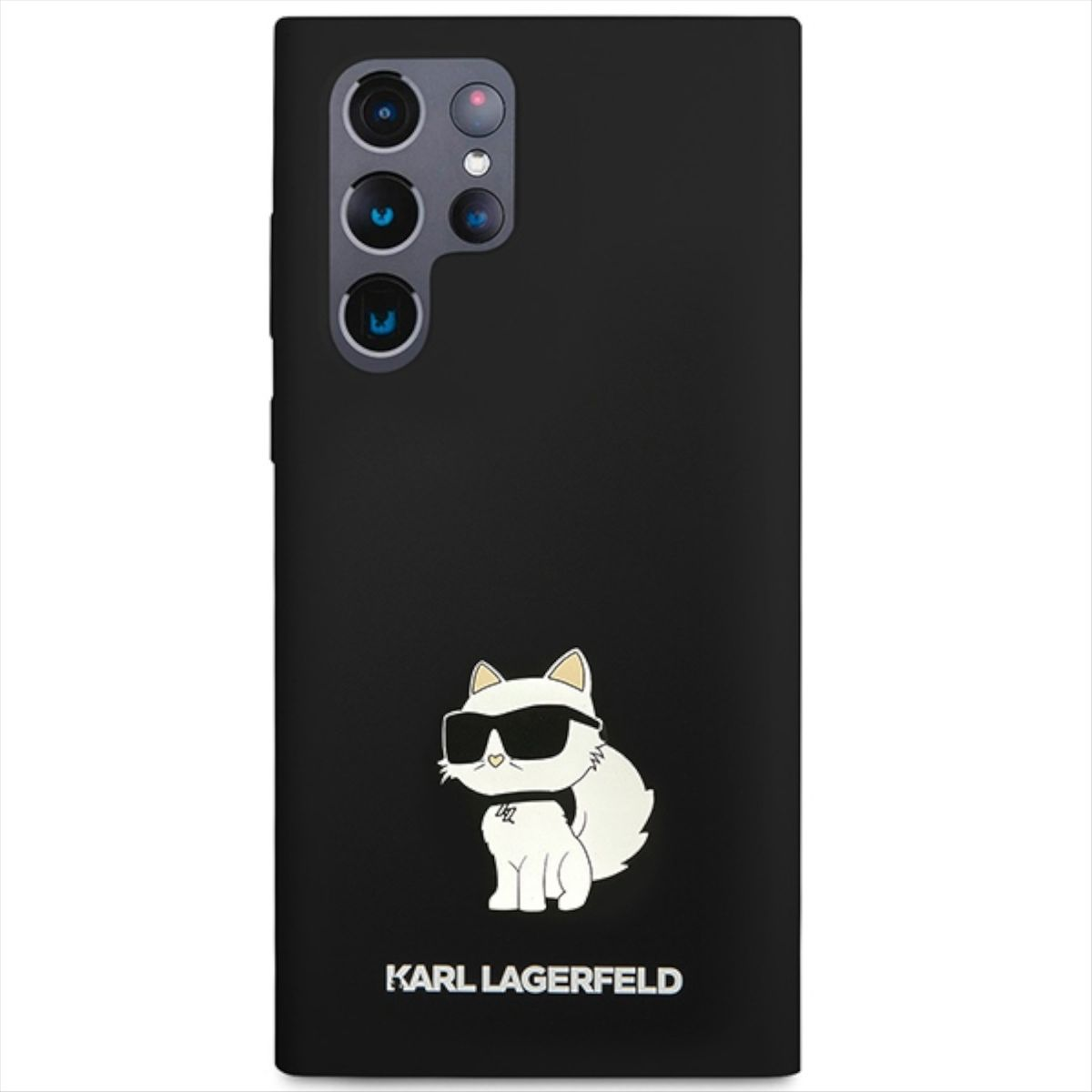 Choupette, Samsung, Silicone Backcover, Ultra, S23 Galaxy Schwarz LAGERFELD KARL Hülle