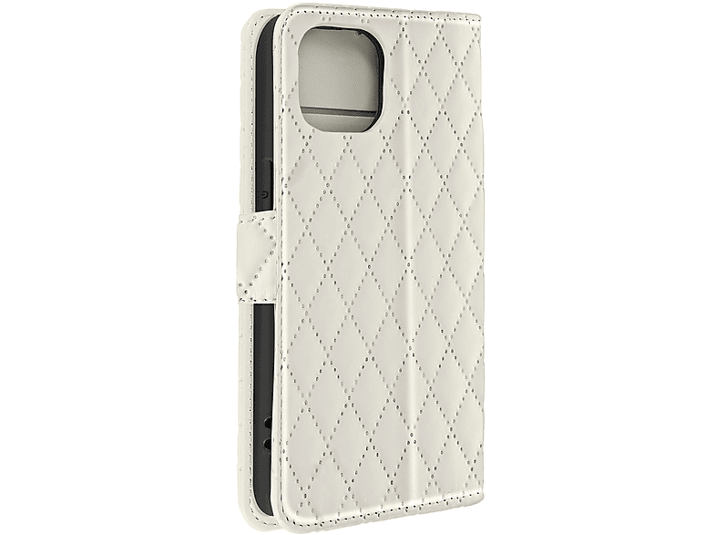 Series, Apple, 15, Weiß Case Collection Geo Wallet AVIZAR Bookcover, iPhone